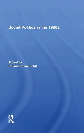 Cover of Soviet Politics in the 1980s