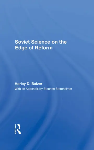Cover of Soviet Science on the Edge of Reform