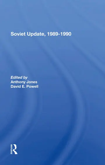 Cover of Soviet Update, 19891990