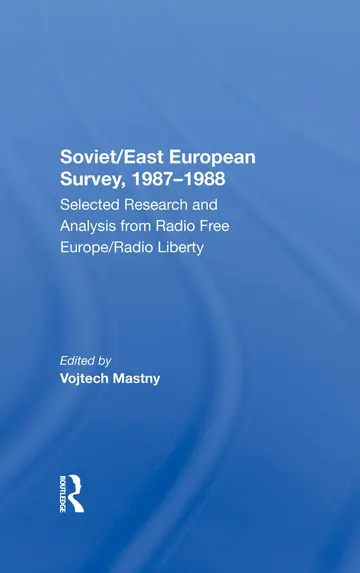 Cover of Soviet/east European Survey, 19871988