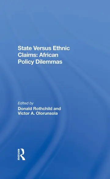 Cover of State Versus Ethnic Claims