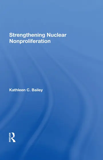 Cover of Strengthening Nuclear Nonproliferation