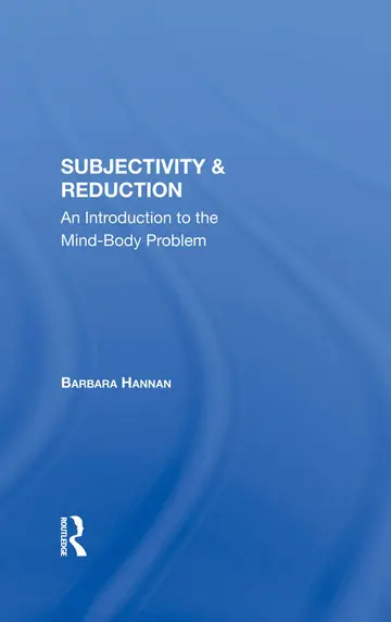 Cover of Subjectivity and Reduction