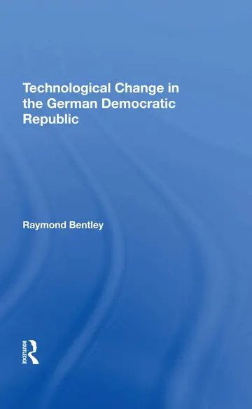 Cover of Technological Change in the German Democratic Republic