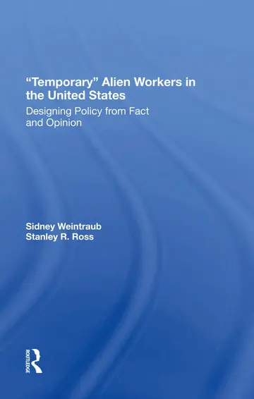 Cover of Temporary Alien Workers in the United States