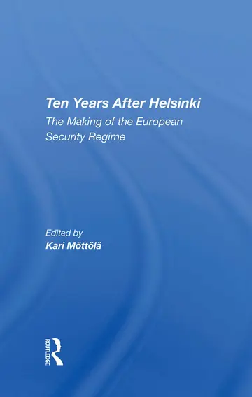 Cover of Ten Years After Helsinki