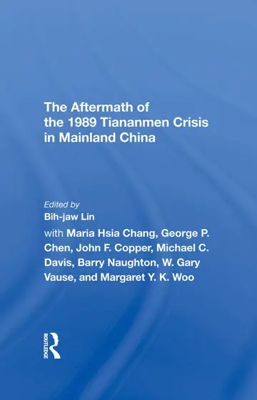 Cover of The Aftermath of the 1989 Tiananmen Crisis for Mainland China