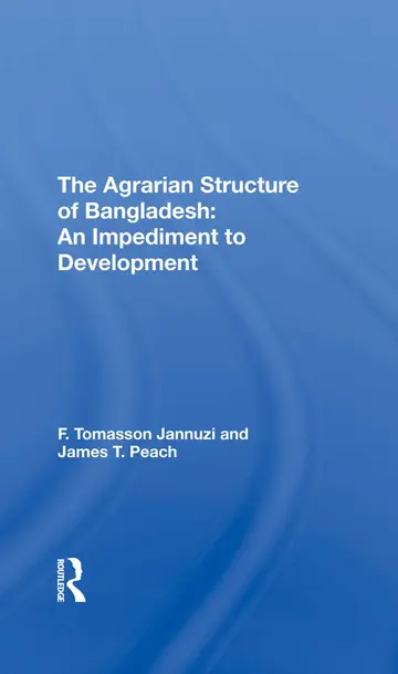 Cover of The Agrarian Structure of Bangladesh