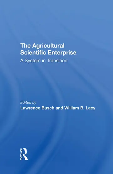 Cover of The Agricultural Scientific Enterprise
