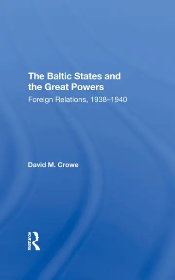 Cover of The Baltic States and the Great Powers