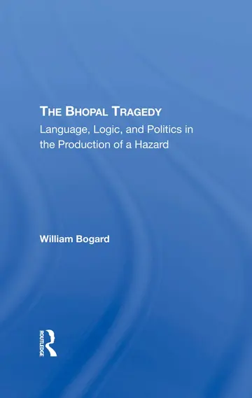 Cover of The Bhopal Tragedy