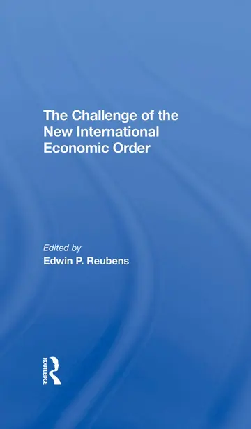 Cover of The Challenge of the New International Economic Order