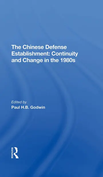 Cover of The Chinese Defense Establishment