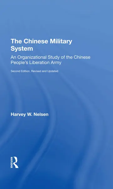 Cover of The Chinese Military System
