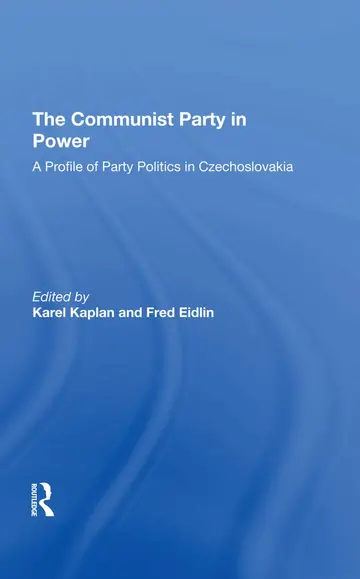 Cover of The Communist Party in Power