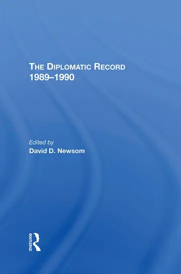 Cover of The Diplomatic Record 19891990