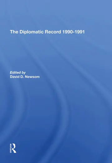 Cover of The Diplomatic Record 1990-1991
