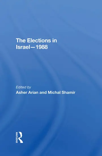 Cover of The Elections in Israel--1988