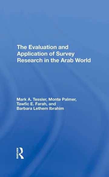 Cover of The Evaluation and Application of Survey Research in the Arab World