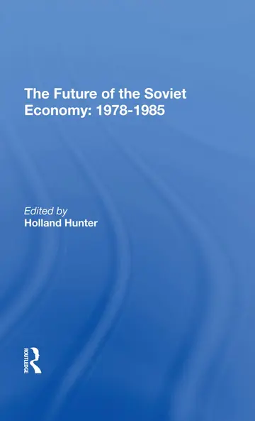 Cover of The Future of the Soviet Economy