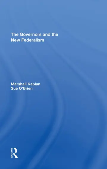 Cover of The Governors and the New Federalism