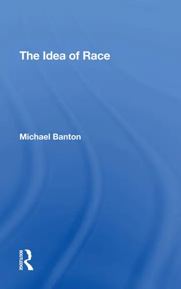 Cover of The Idea of Race