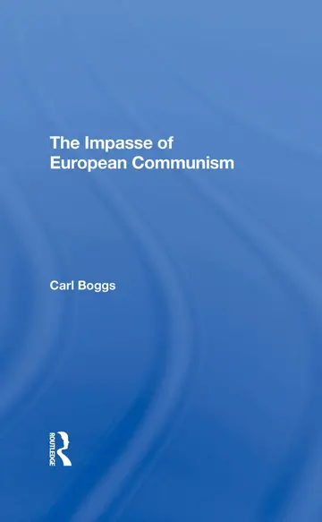 Cover of The Impasse of European Communism