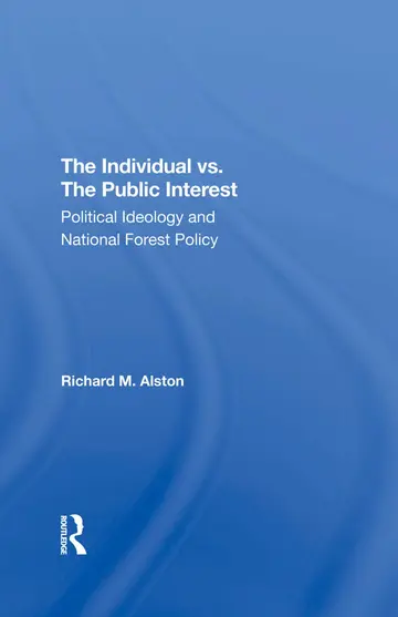 Cover of The Individual Vs. the Public Interest