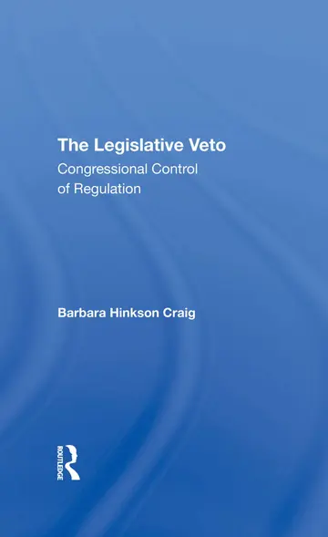 Cover of The Legislative Veto