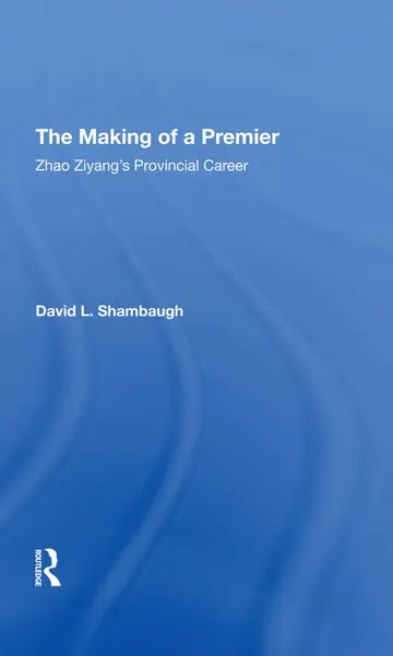 Cover of The Making of A Premier