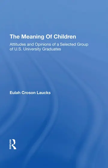 Cover of The Meaning of Children