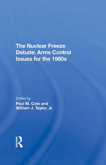 Cover of The Nuclear Freeze Debate