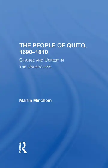 Cover of The People of Quito, 16901810