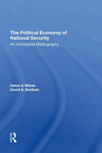Cover of The Political Economy of National Security