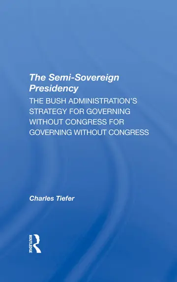 Cover of The Semi-sovereign Presidency