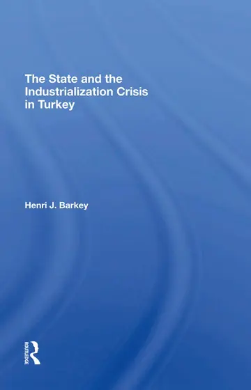 Cover of The State and the Industrialization Crisis in Turkey
