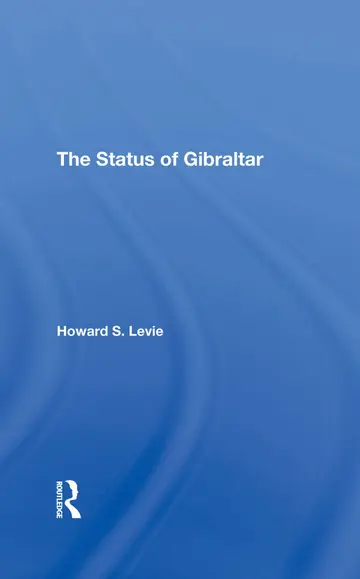 Cover of The Status of Gibraltar