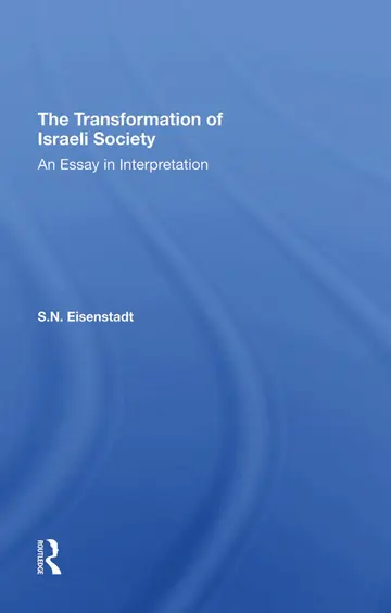 Cover of The Transformation of Israeli Society
