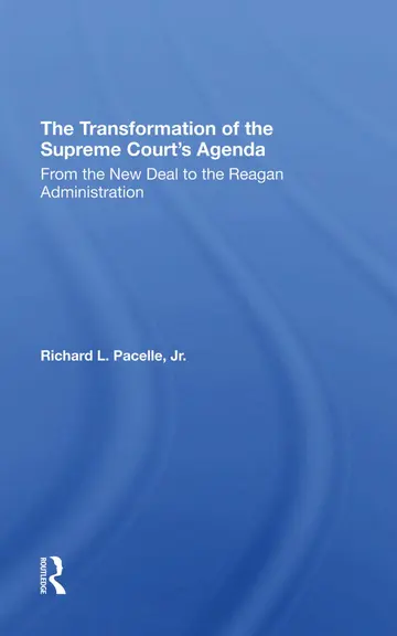 Cover of The Transformation of the Supreme Court's Agenda
