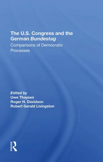 Cover of The U.s. Congress and the German Bundestag