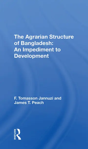 Cover of The Agrarian Structure of Bangladesh