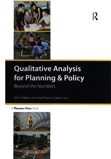 Cover of Qualitative Analysis for Planning & Policy