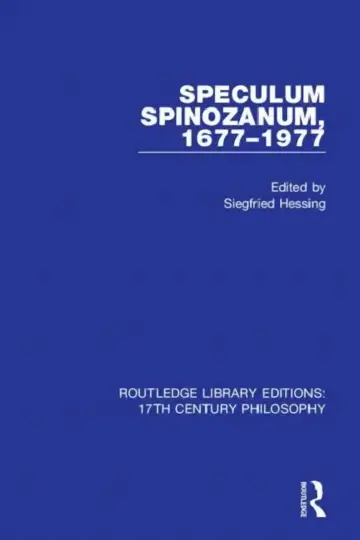 Cover of Speculum Spinozanum, 1677-1977