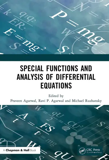 Cover of Special Functions and Analysis of Differential Equations