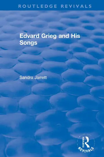 Cover of Edvard Grieg and His Songs