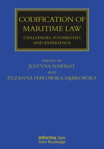 Cover of Codification of Maritime Law