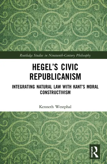 Cover of Hegel's Civic Republicanism