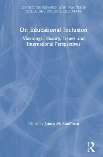 Cover of On Educational Inclusion