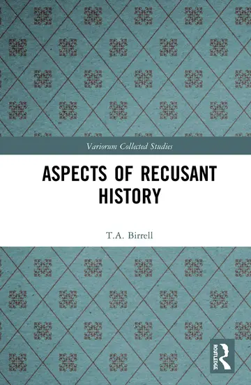 Cover of Aspects of Recusant History