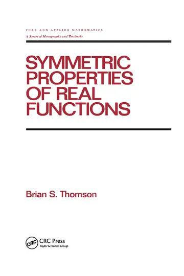 Cover of Symmetric Properties of Real Functions